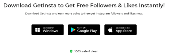 GetInsta: Get more followers and likes on Instagram for free