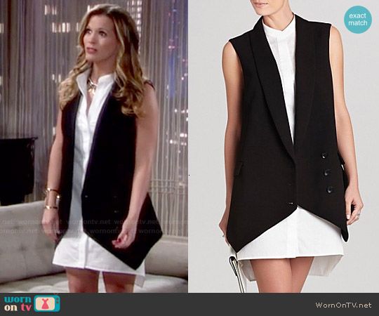 Black & white dress by Worn On TV "The Young and the Restless"