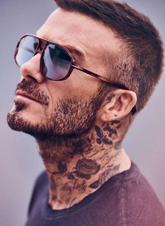 Beckum gangsta neck tattoo designs for men