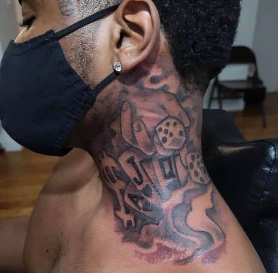 new gangsta neck tattoo designs