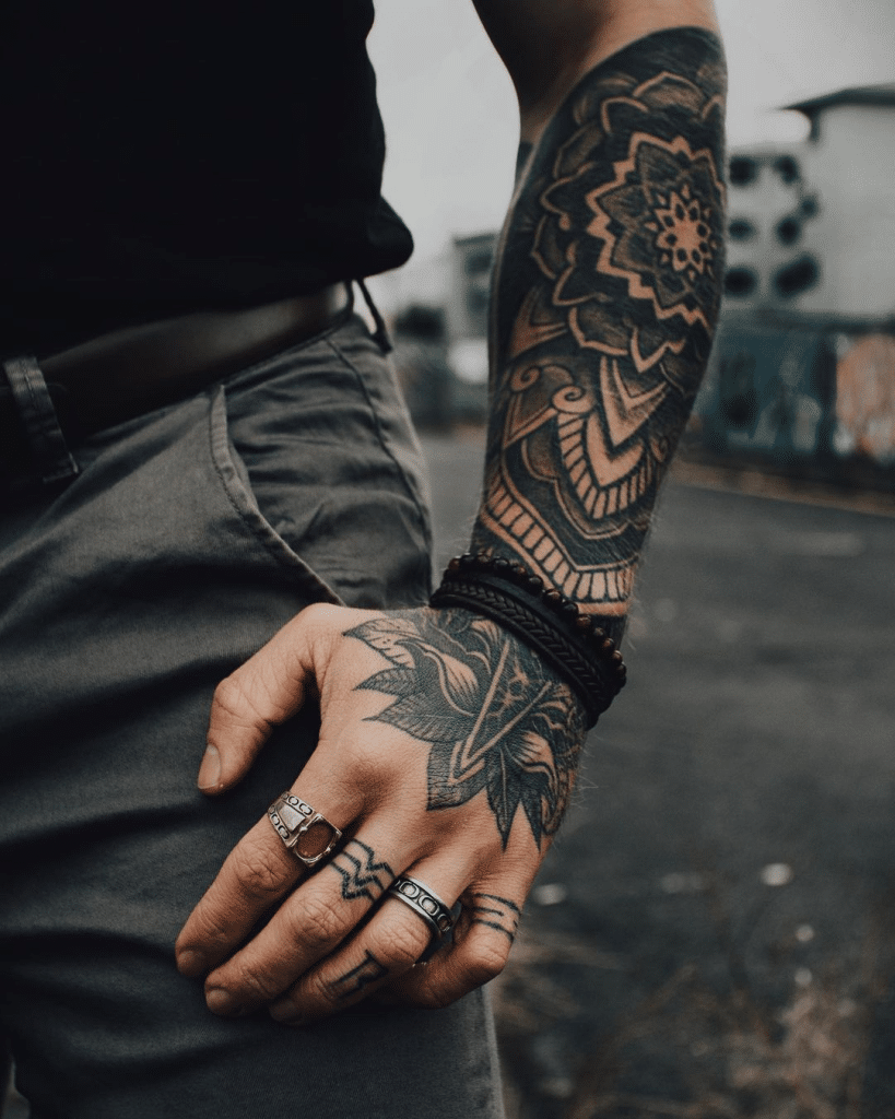 Full Gangsta Hood Forarms Tattoo Design