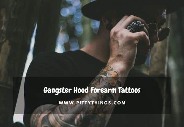 Gangster Hood Forearm Tattoos