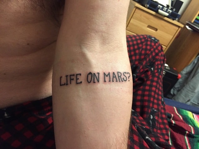 life on Mars Tattoo