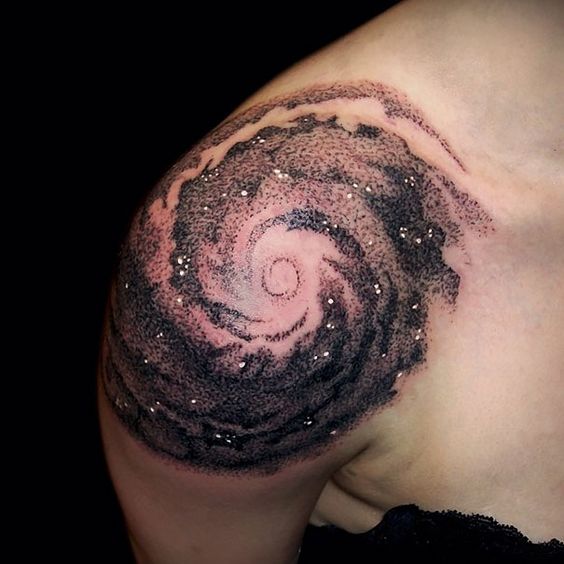 Mars tattoo on Shoulder