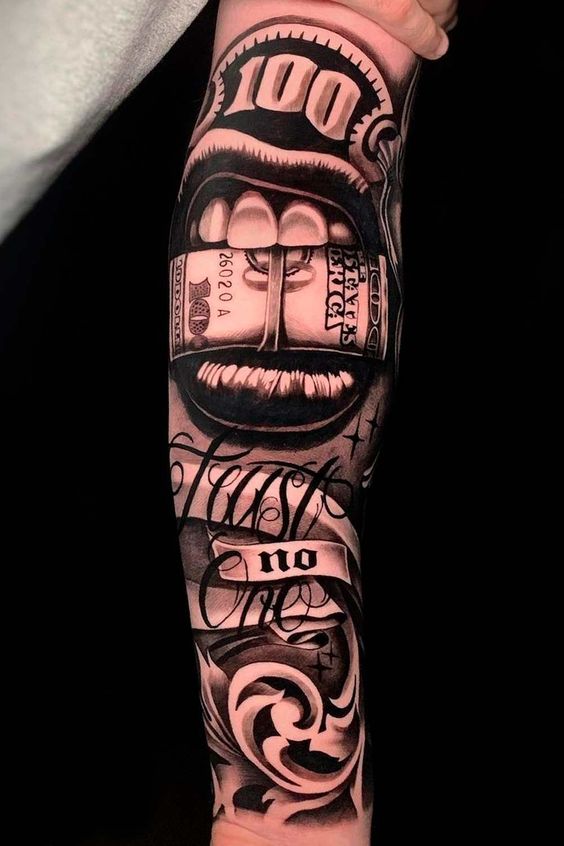 50+ Gangster Hood Forearm Tattoos for Guys