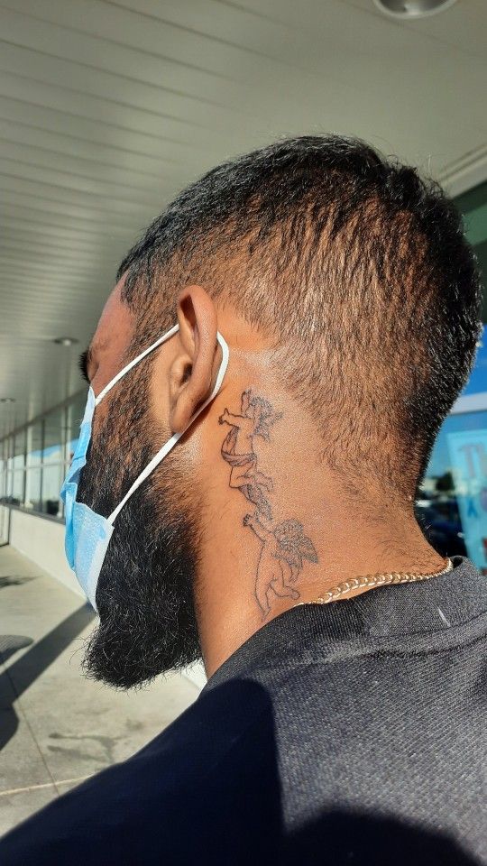 Behind The Ear Tattoo for Men