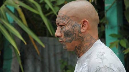 gangsta neck tattoo designs