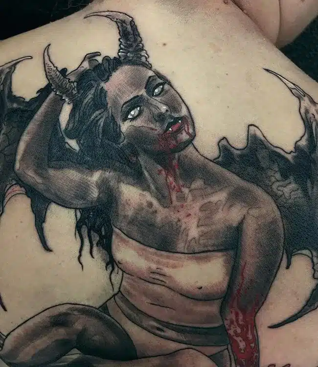 Deadly succubus Tattoos 