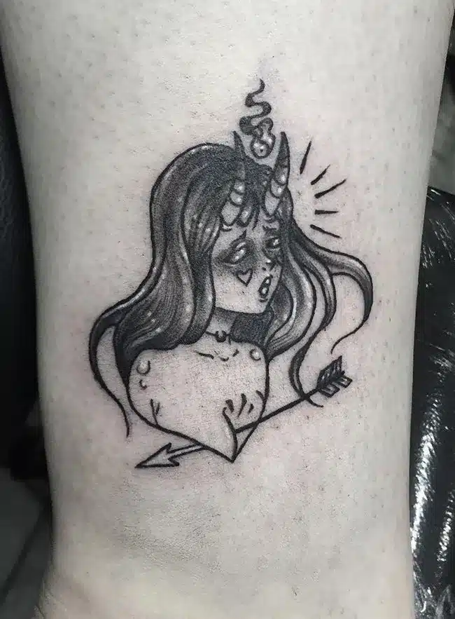 small style of Succubus Tattoo