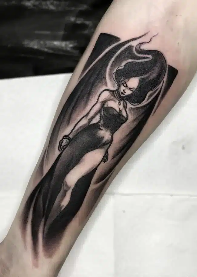 Full picture of girl in Succubus Tattoo