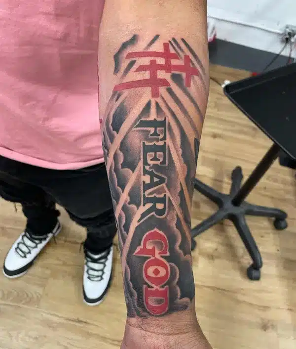 3 Cross Tattoo fear God