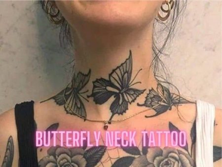 Butterfly Neck Tattoo