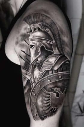 The Spiritual Sentinel: 45+ Expressing Belief with Armor of God Tattoo