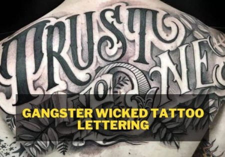 Gangster wicked tattoo lettering font design