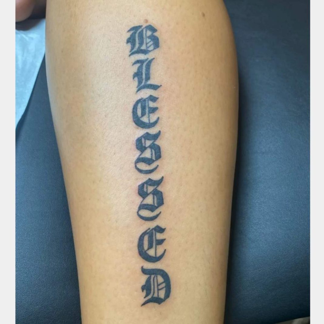 Gangster wicked tattoo lettering