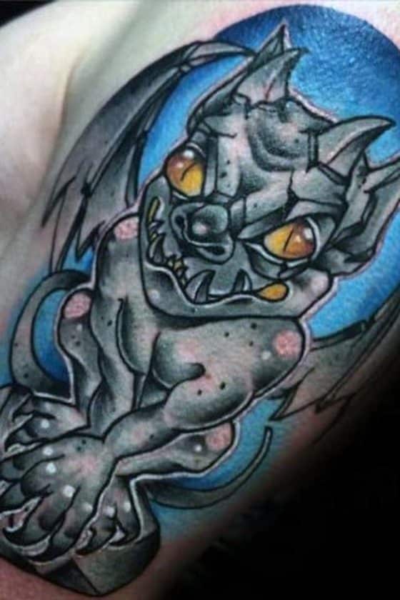 30 Gargoyle Tattoo Designs 