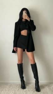 Edgy Black Outfit Inspiration for Girls' Night - Edgy black outfit inspiration for girls night summer