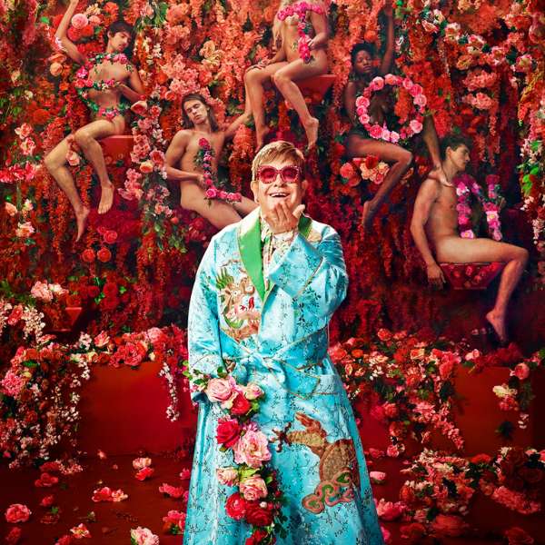 Elton John Floral Outfit