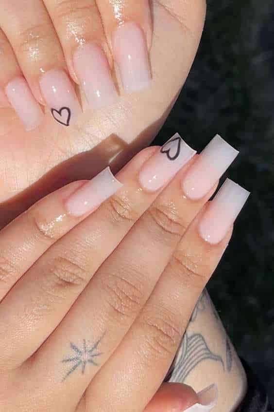 Square acrylic nails