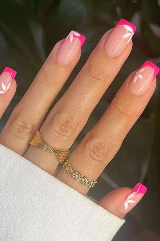 Bold and Beautiful Hot Pink Nails