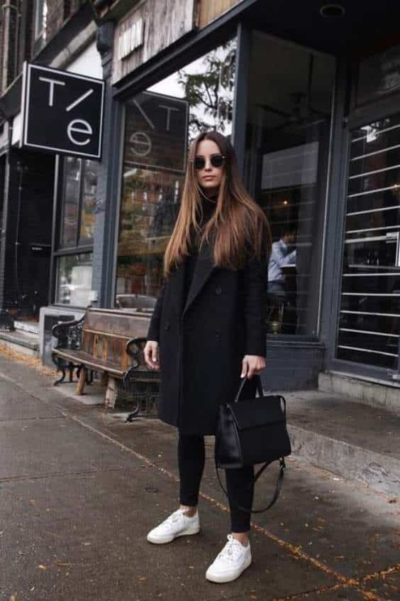 Black Coat Outfit- Black Touches to Winter