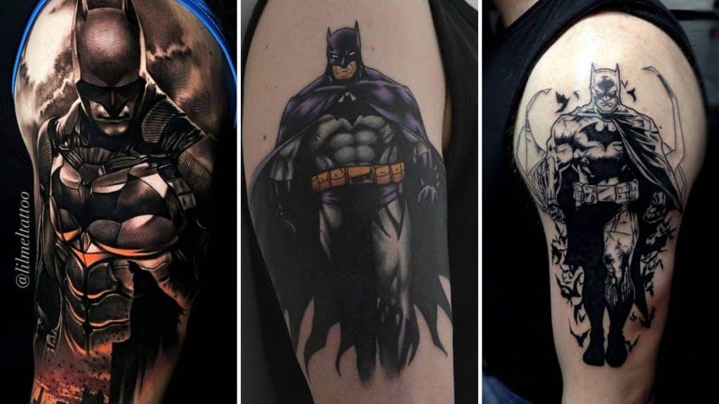 Batman Themed Tattoo Sleeves