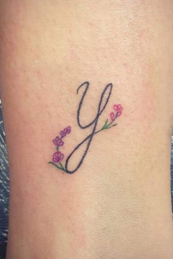 Remarkable Y Letter Initial Tattoo Designs