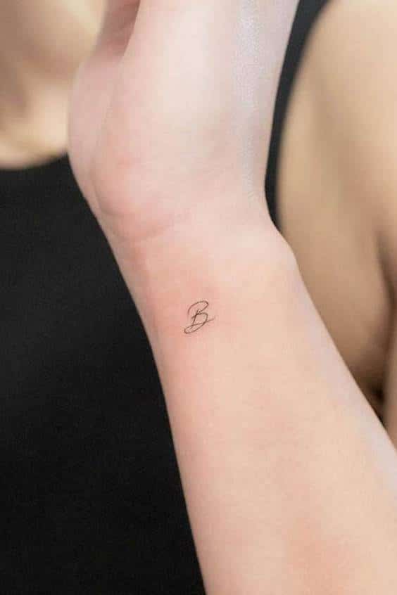 Unique B Initial Tattoos For Men and Women