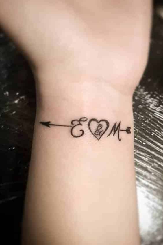 Initial Tattoos Perfect For Proclaiming Your Love For Your Partner