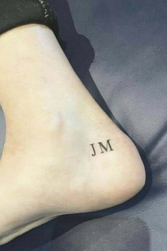 The J-M of Tiny Alphabet Tattoos
