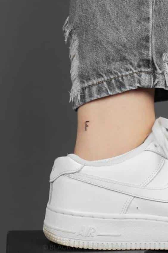Awesome F Letter Tattoo Designs