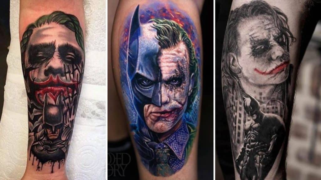 batman vs. Joker tattoo
