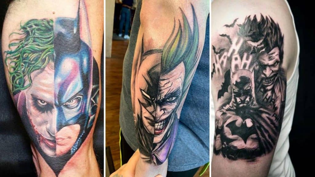 Creative Art of Joker Batman Tattoo