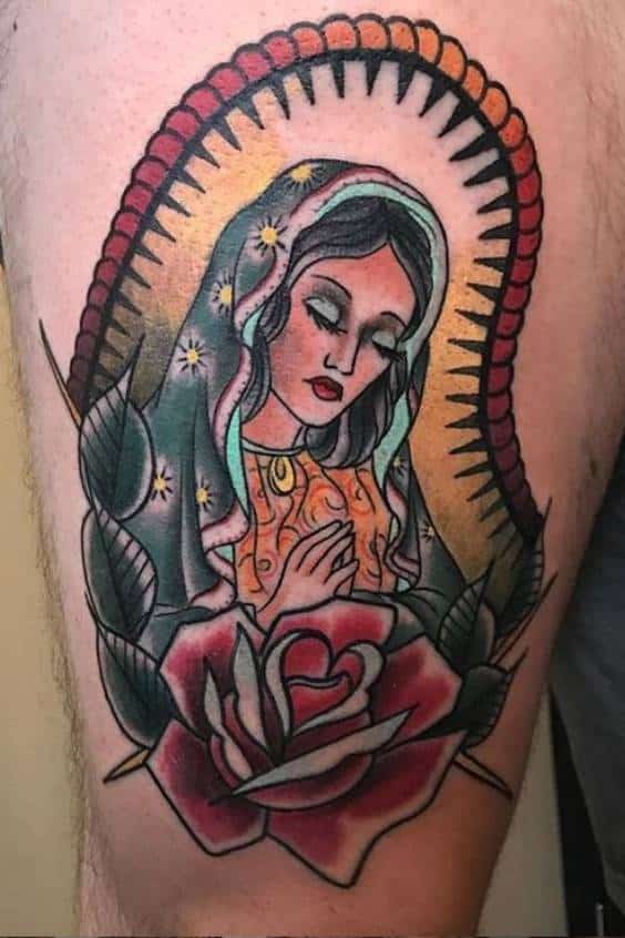Inspiring Virgin Mary Tattoos