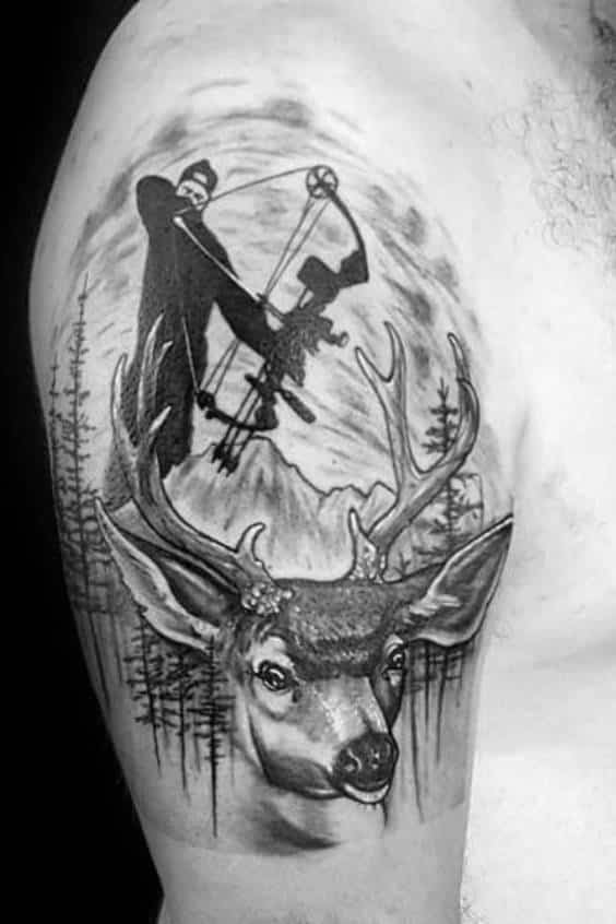 Epic Bowhunting Tattoos for Men