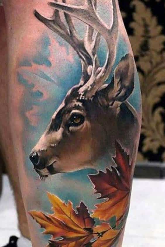 the Best Deer Head Tattoos Ever