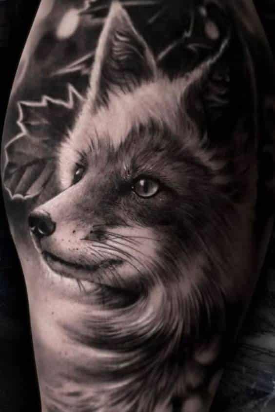 unique Fox Tattoo Designs