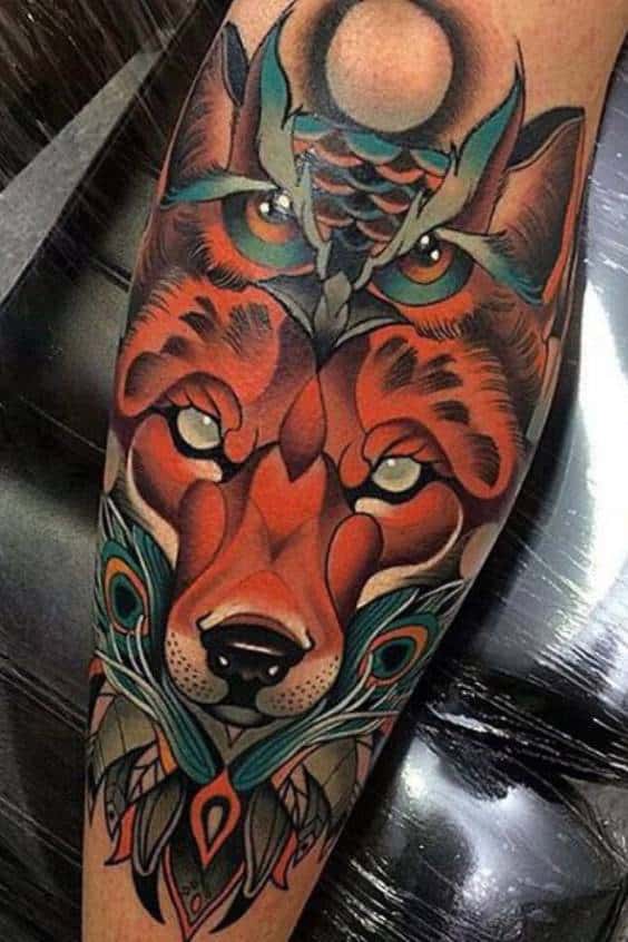 Cool Fox Tattoo Designs for Men