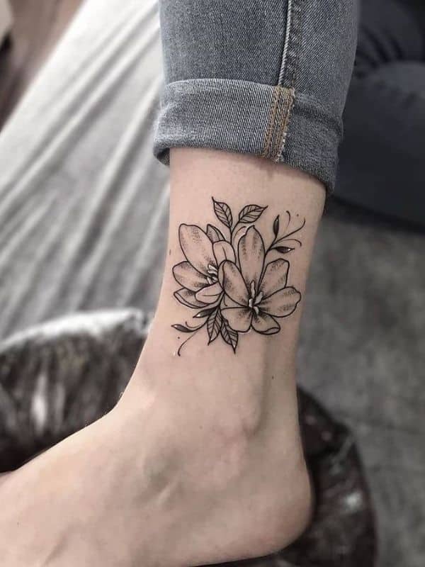 Decent and Beautiful Ankle Tattoo