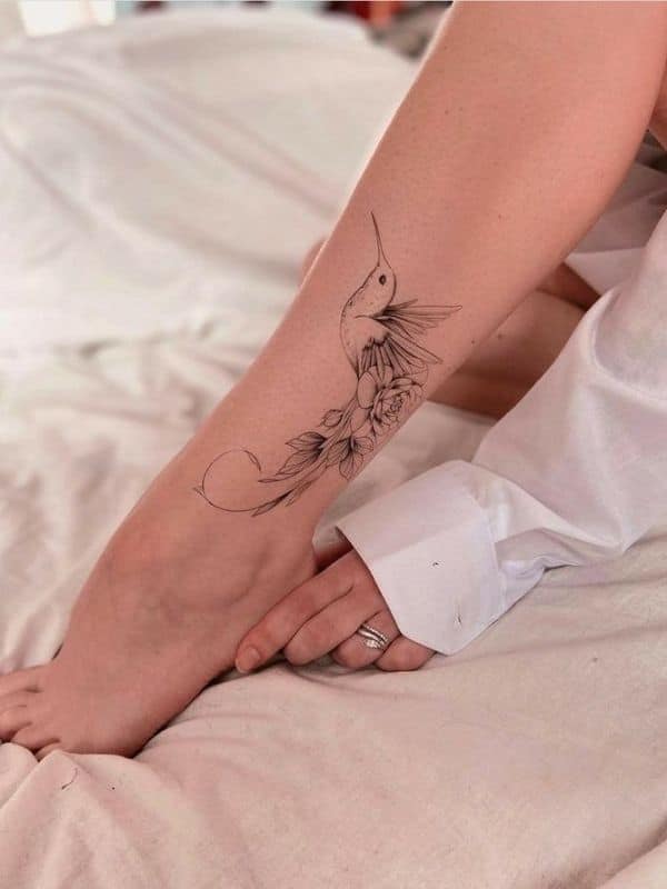 Unique and Beautiful Ankle Tattoo