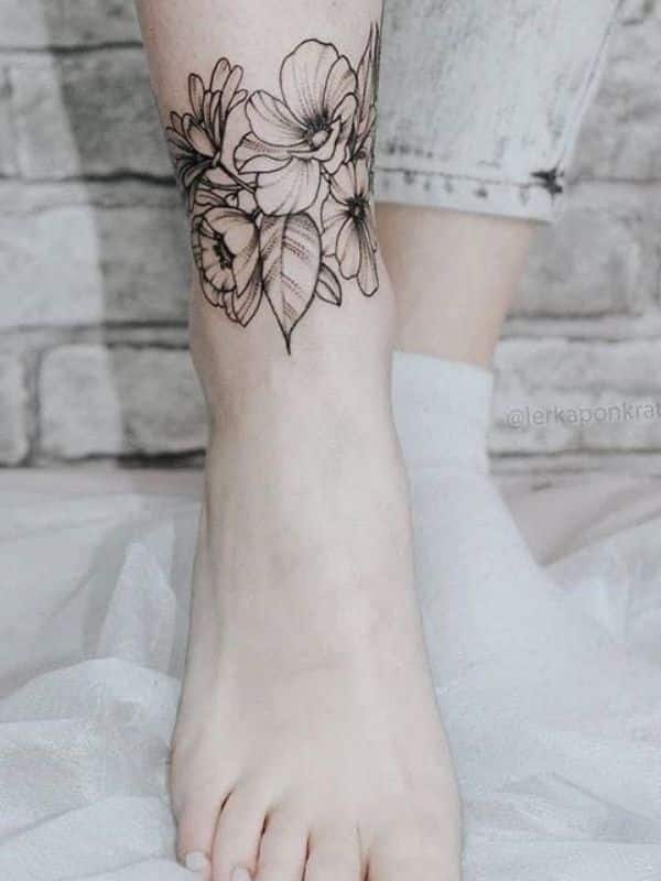 Trendy Ankle Tattoo