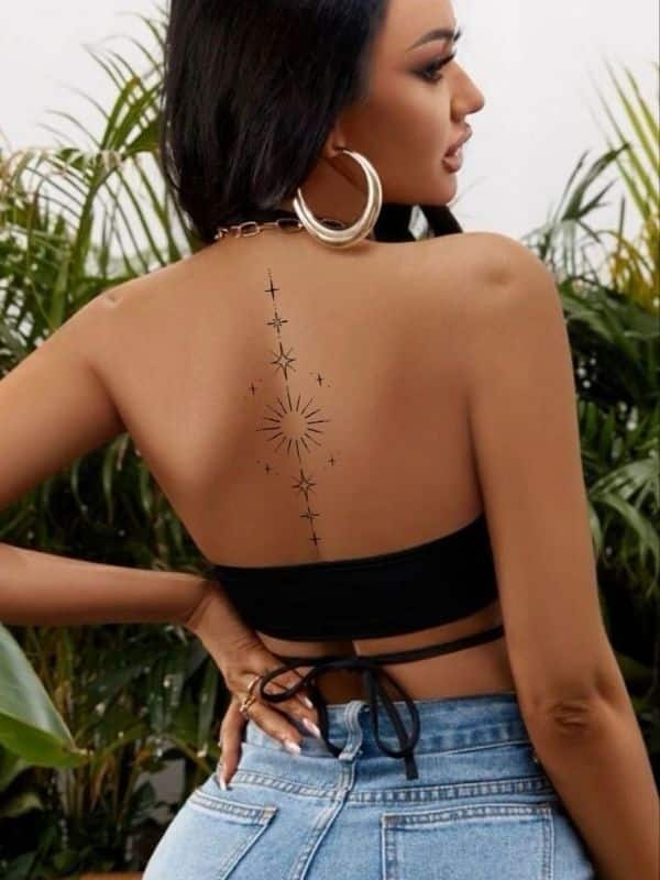 Spine Back Tattoos