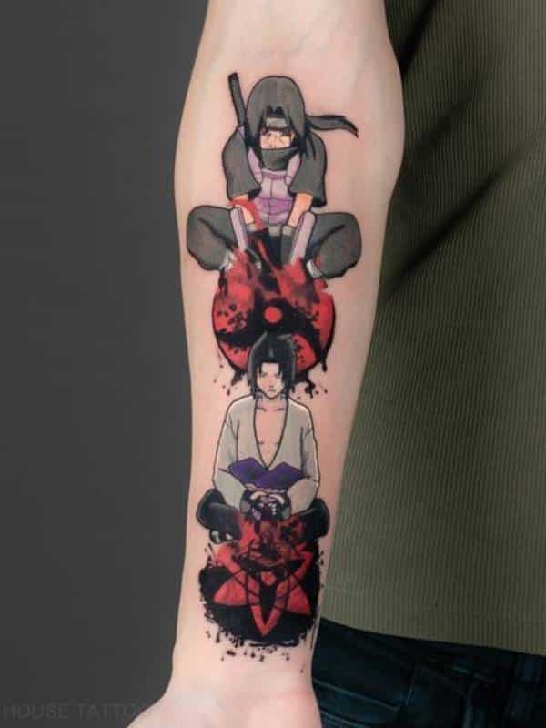 Anime - Sasuke Učiha tetování - Anime Sasuke Uchiha tattoo