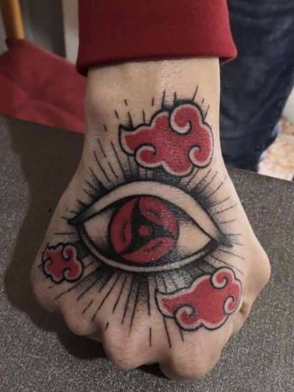 Naruto Eye Tattoo on Hand