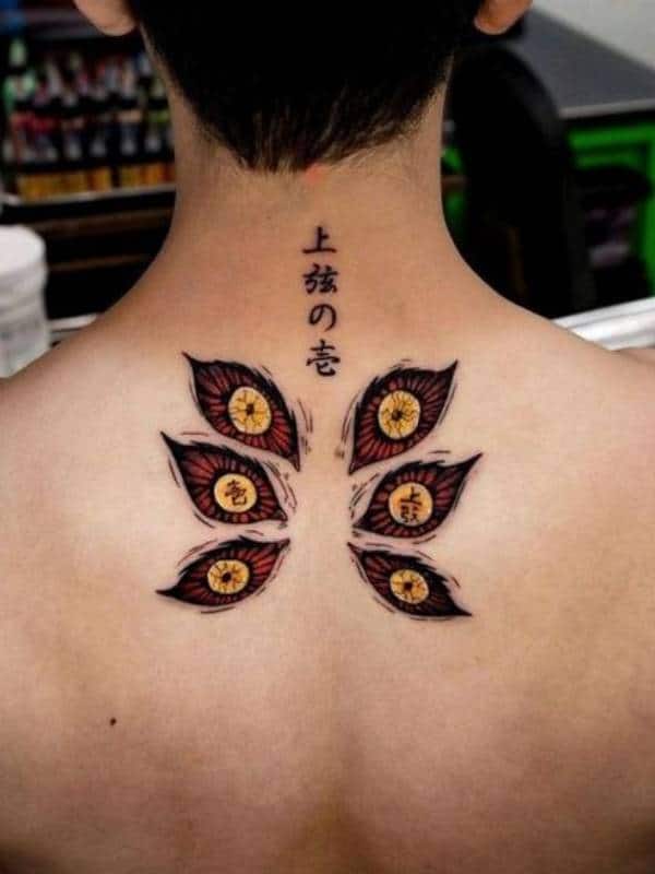 Naruto Tattoos on Top Back