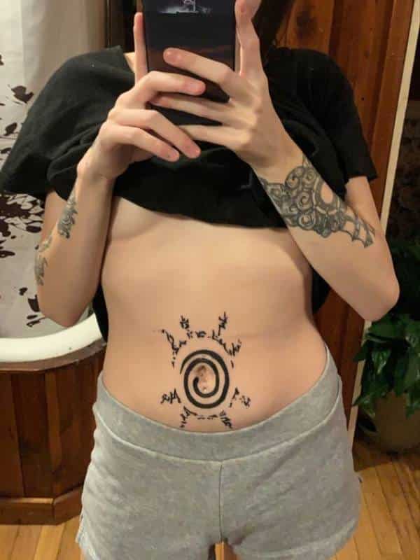 Naruto nine tails seal tattoo