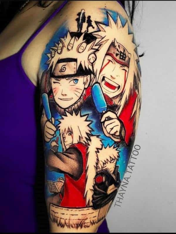 Meaningful Naruto Tattoos with Jiraiya