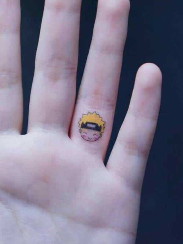 Naruto Tattoos on Finger