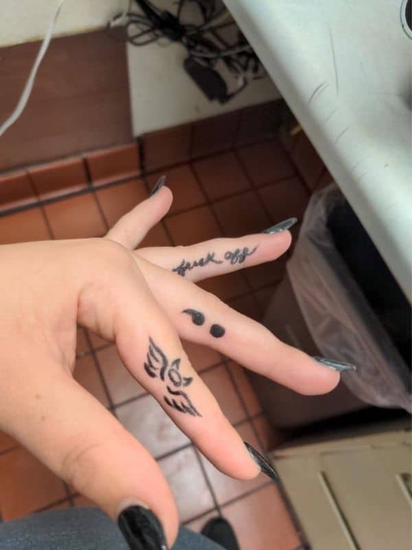 3 Finger Tattoos