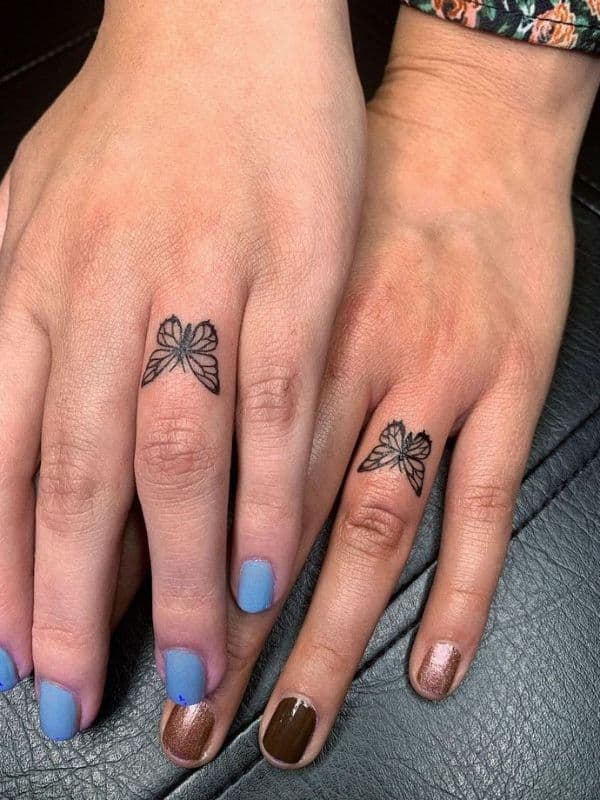 Butterfly Tattoos on Both Hand